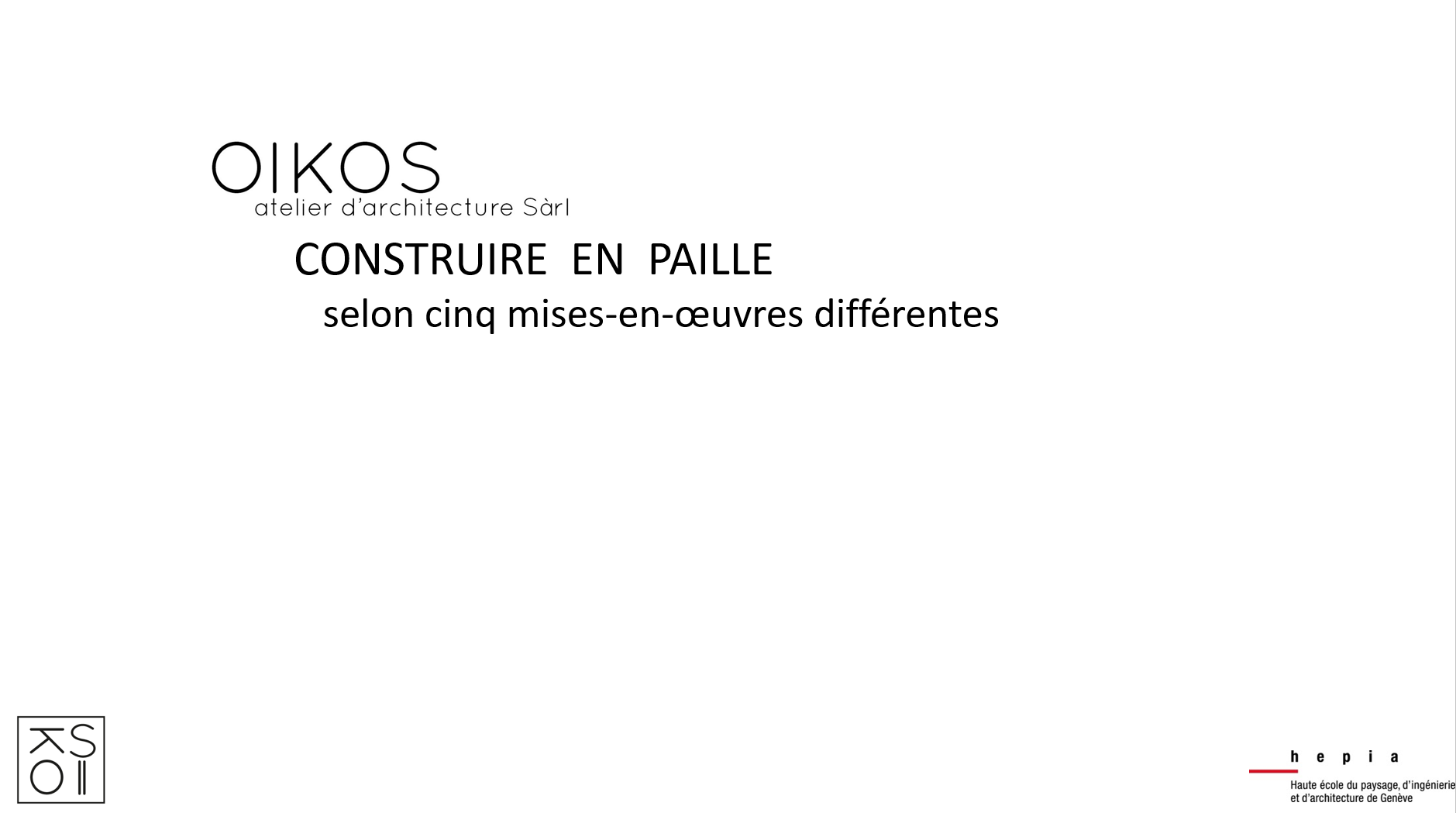 Construire en paille