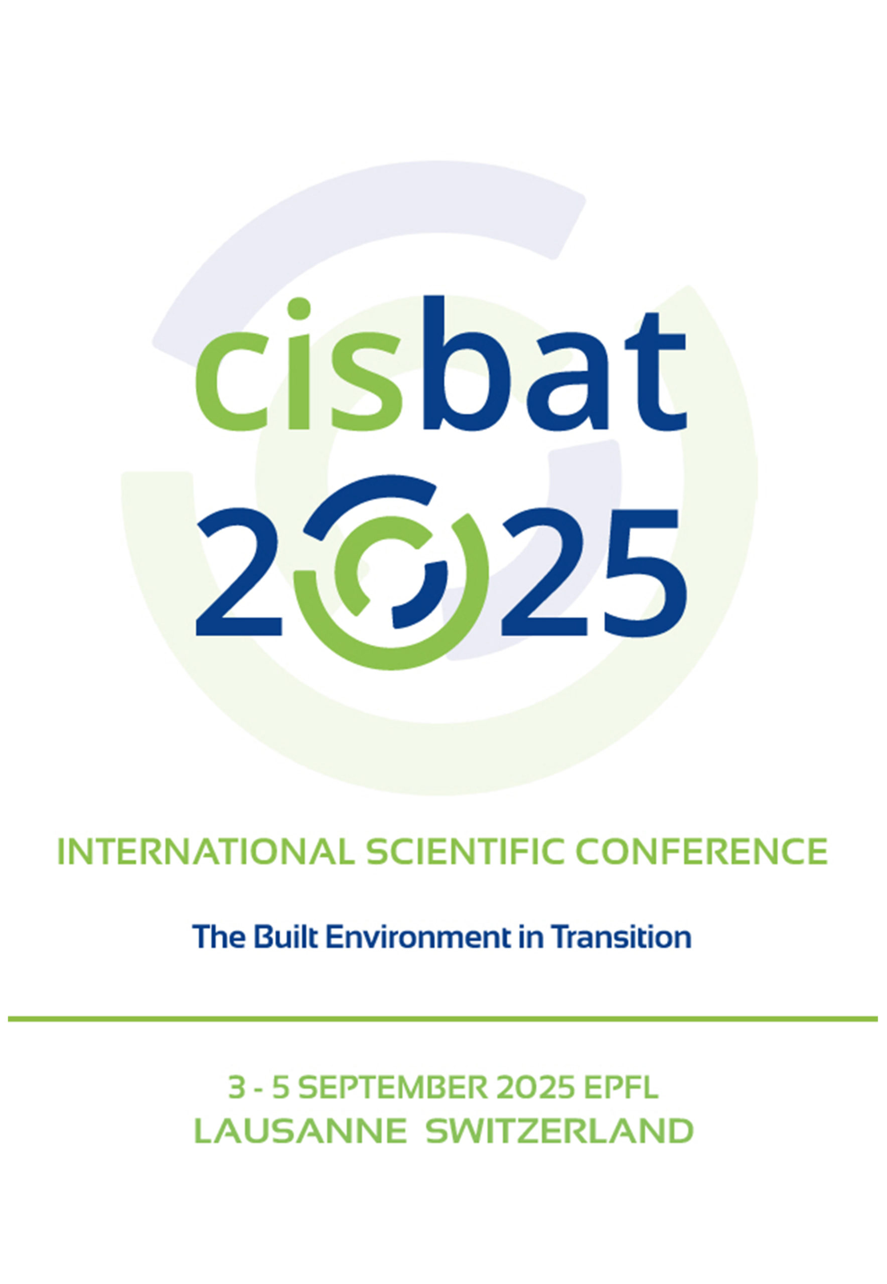 CISBAT 2025, the built environment in transition