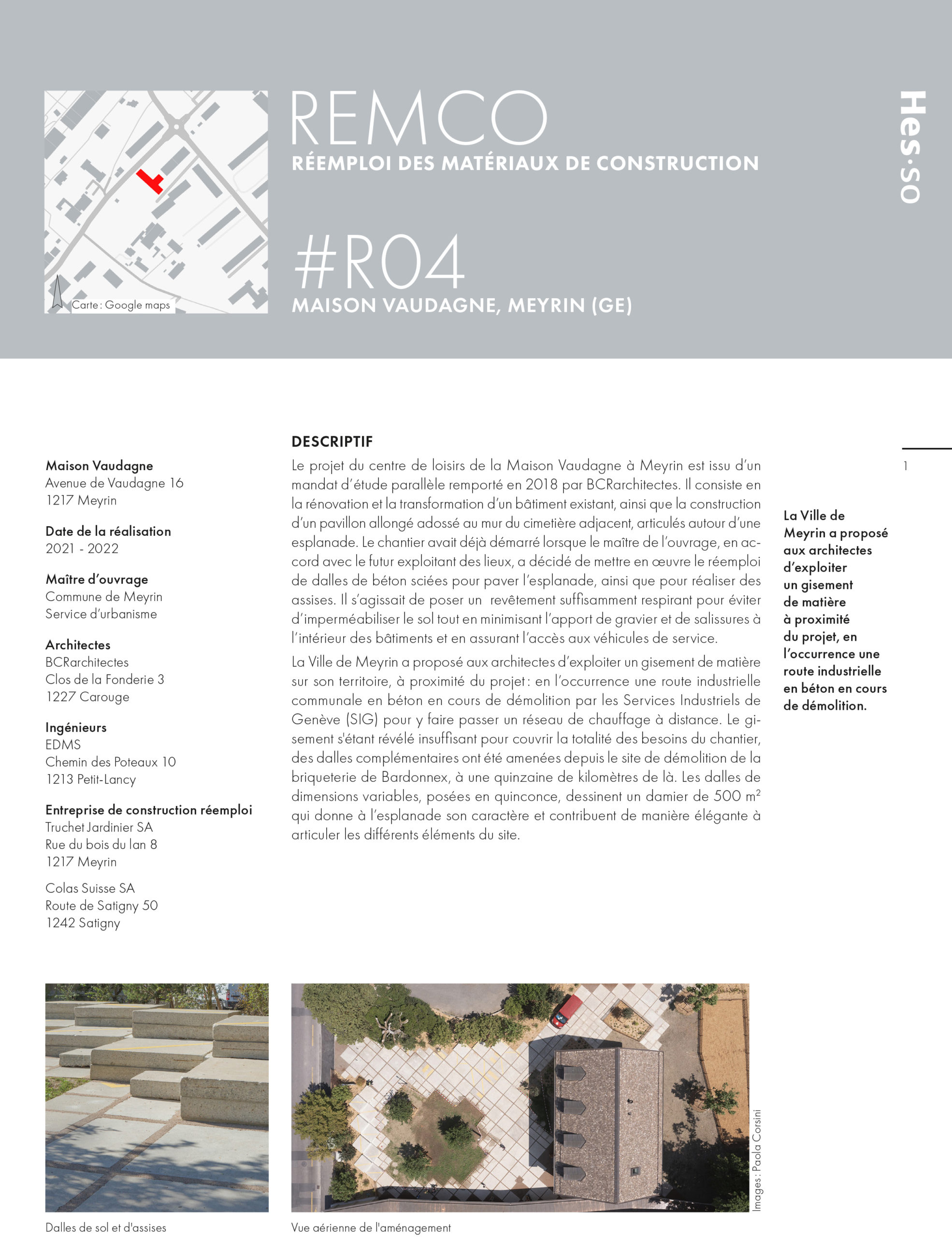 REMCO, fiche 04 Vaudagne